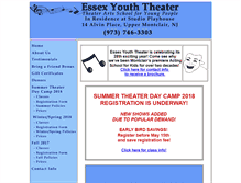 Tablet Screenshot of essexyouththeater.com